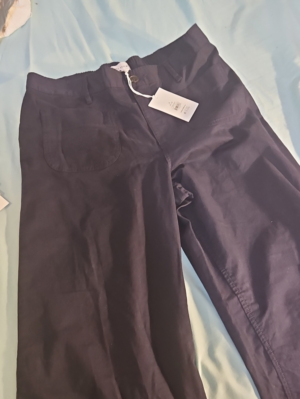Free Assembly Dark Navy women's wide-Leg Pants - Picture 5 of 5